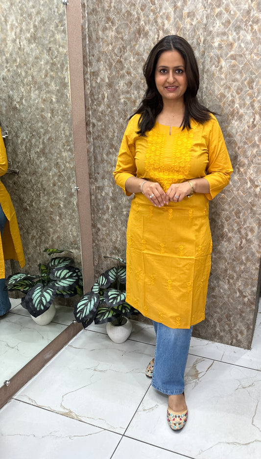 Chikankari Long Kurties