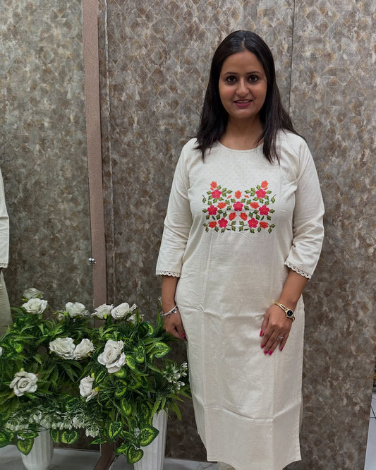 Embroidered Long Kurti