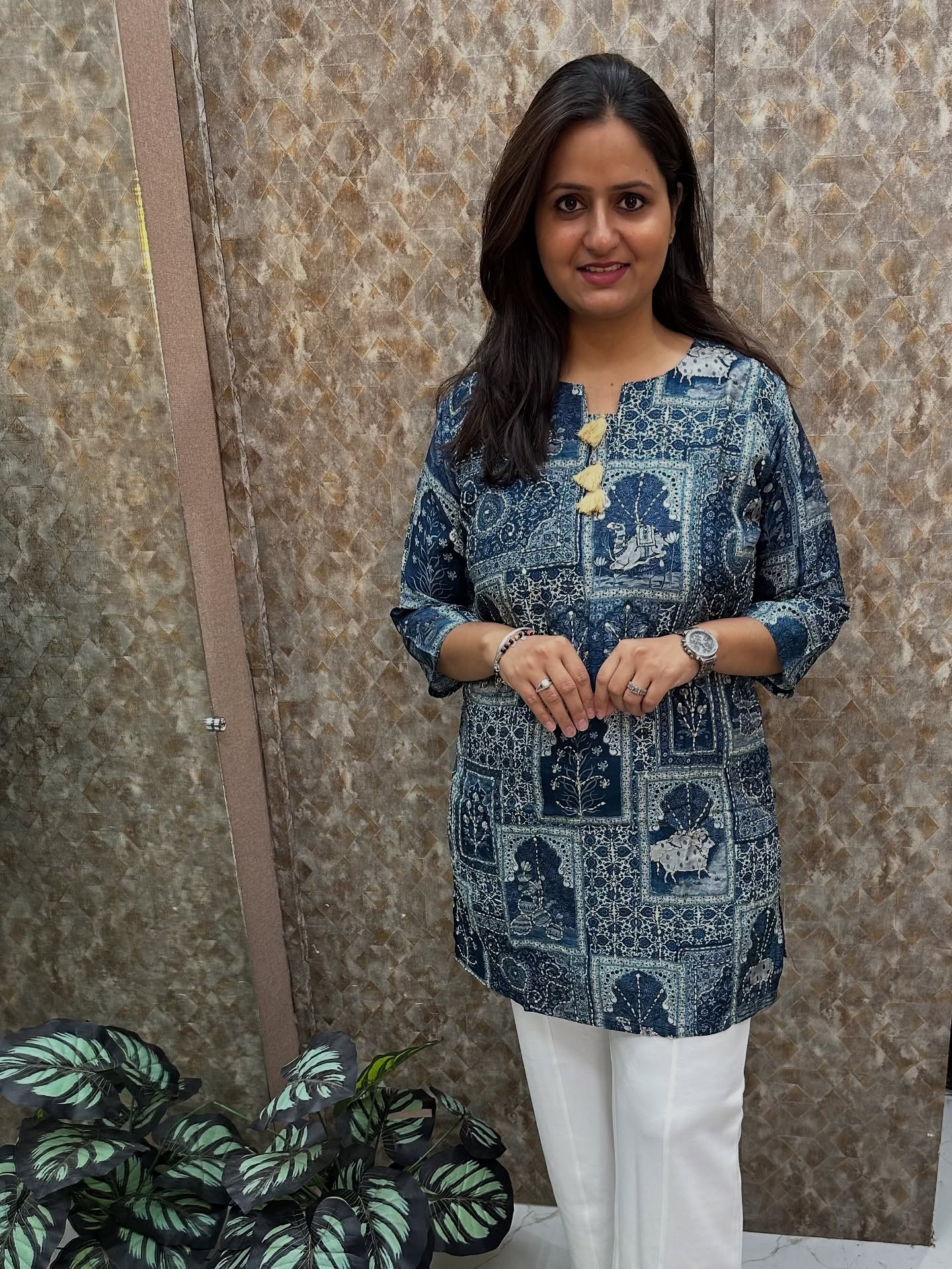 Kantha Work Short Kurti