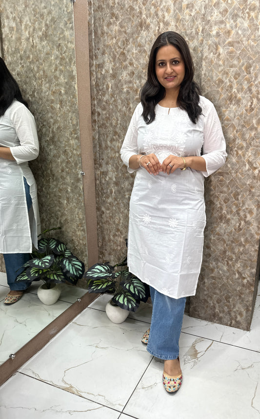 Chikankari Long Kurties