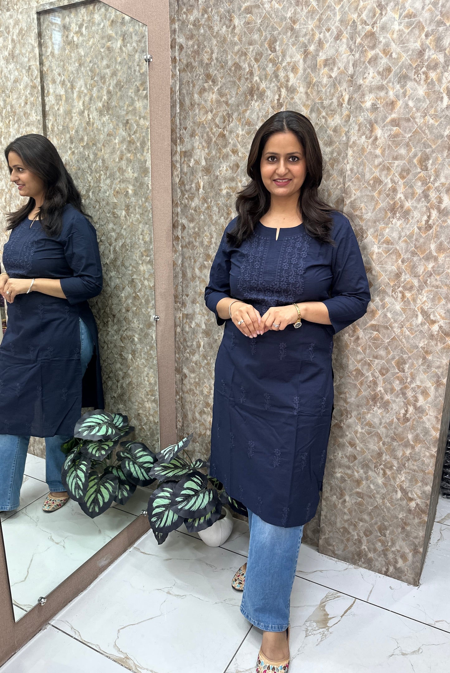 Chikankari Long Kurties