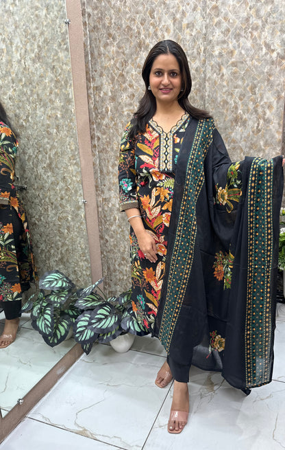 Floral Outerwear Suit