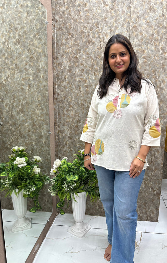 Short Embroidered Kurti