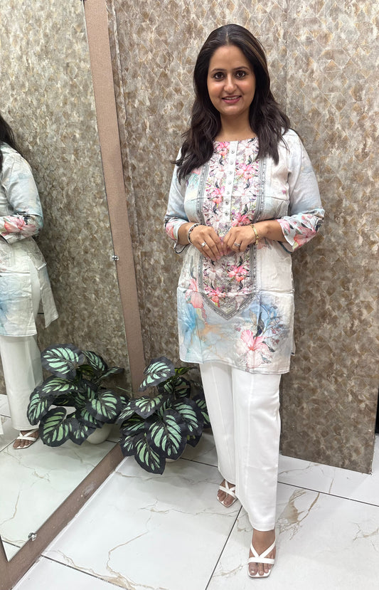 Short Kurti Digital Printing